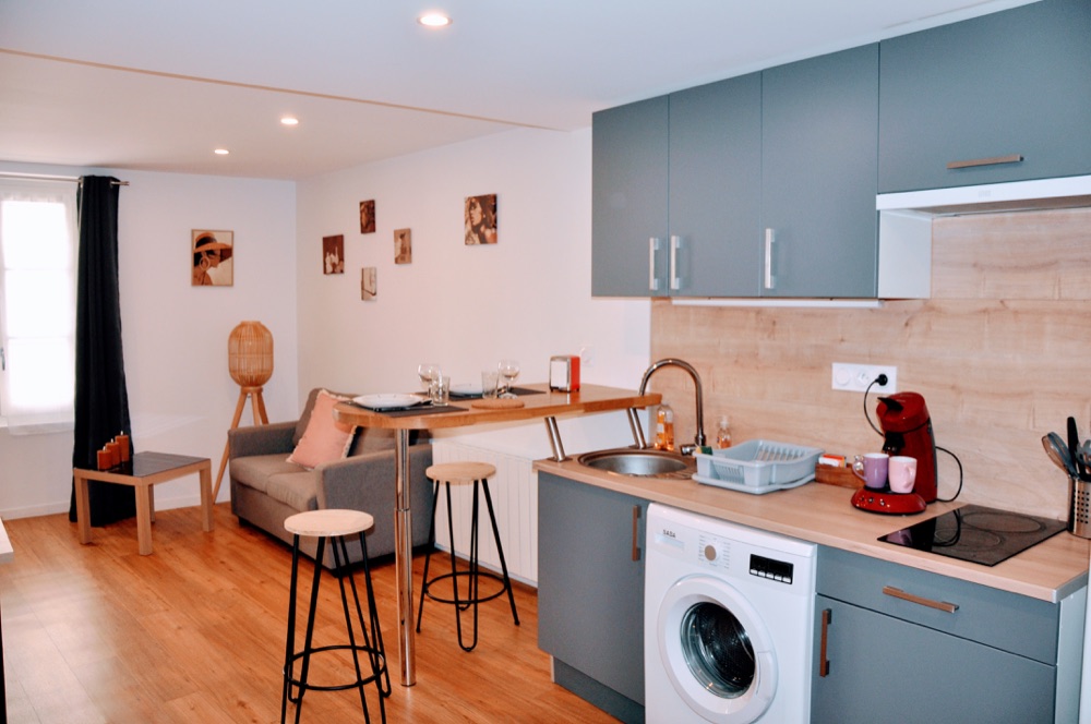 Intérieur élégant du logement Esprit Dune à Brioude